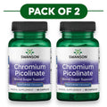 Swanson Chromium Picolinaat 200mcg 60 Capsules Set van 2