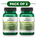 Swanson Fenugreek Extract with Testofen® 300mg 60 Capsules Pack of 2