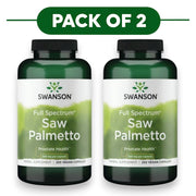 Swanson Full Spectrum Saw Palmetto 540mg 250 Vegan Capsules Pack of 2