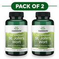 Swanson Sint-Janskruid Kruiden 375mg 120 Vegan Capsules Set van 2
