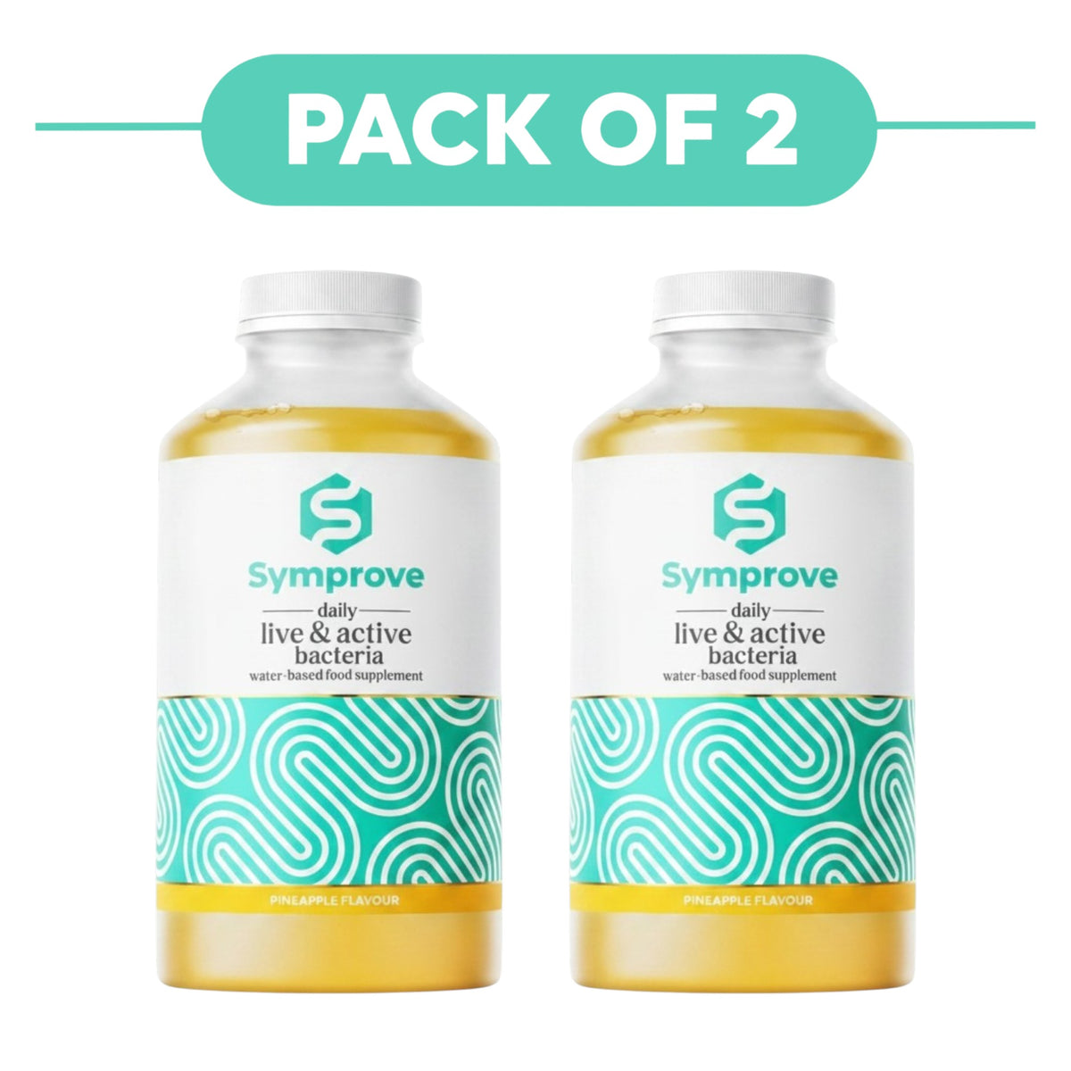 Symprove Liquid Probiotic Pineapple Flavour 500ml Pack of 2