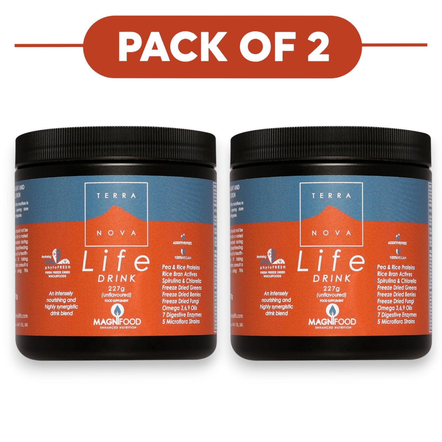 Terranova Life Drink Unflavoured Powder 227g Pack of 2