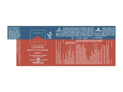 Supplement facts & ingredients image: Terranova Living Multivitamin Man supplement facts ingredients vegan capsules 100 count