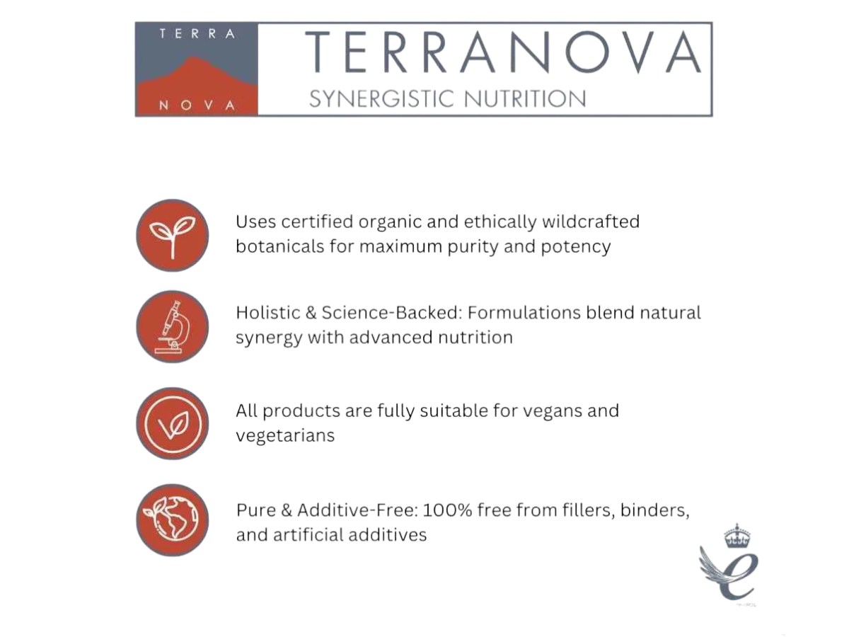 Terranova Vitamin D3 2000IU + K2 100µg Capsules 100 Count