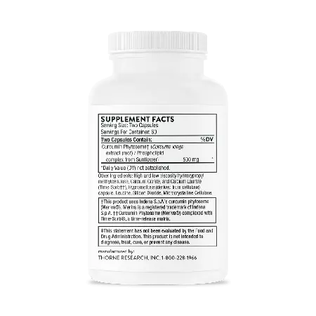 Thorne Curcumin Phytosome 500 mg (Meriva) – 120 Capsules