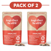 Together Health Immune Wholefood Vitamin C D3 & Zinc 30 Capsules Pack of 2