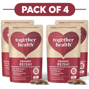 Together Health Organic Reishi 800mg 60 Capsules Pack of 4