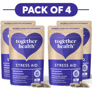 Together Health Stress Aid Wholefood Multivitamin 30 Capsules Pack of 4
