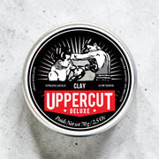 Uppercut Deluxe Clay Hair Pomade 70g jar matte finish styling clay packaging