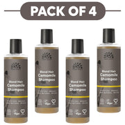 Urtekram Blond Hair Camomile Shampoo 250ml Pack of 4