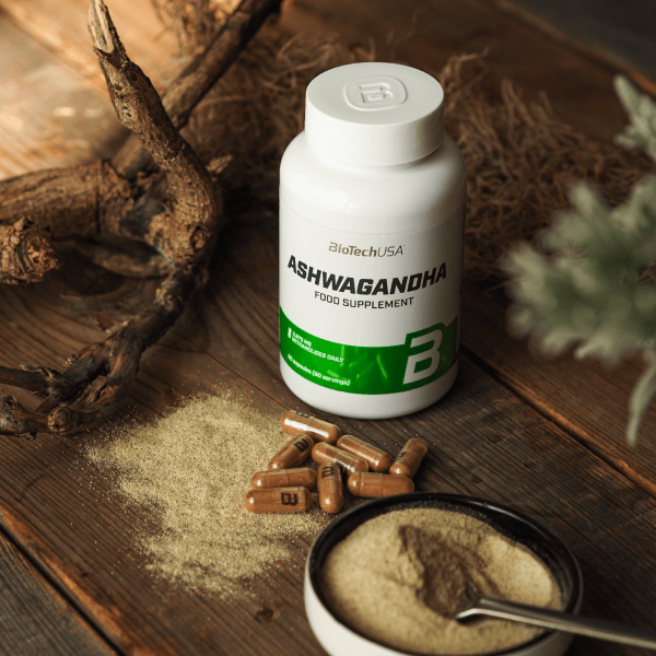 BiotechUSA Ashwagandha with 3.675mg Withanolides - 60 Capsules