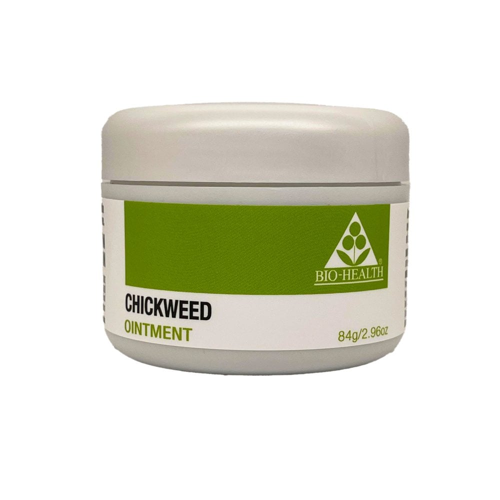 Bio Health Chickweed Ointment tube front label topical skin ointment 84g