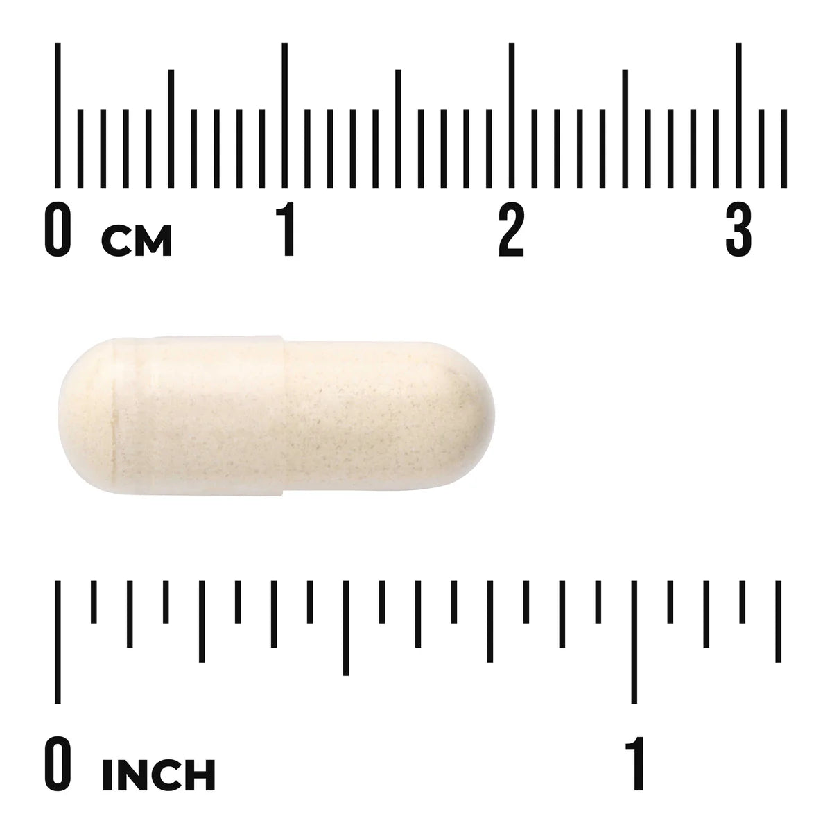 Swanson SelenoExcell Selenium 200mcg 60 Capsules Pack of 2 size comparison with measurement scale