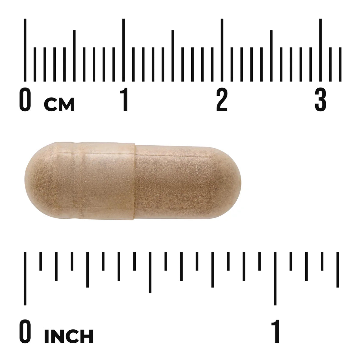 Swanson St. John's Wort Herb 375mg 120 Vegan Capsules Pack of 2 size comparison with measurement scale