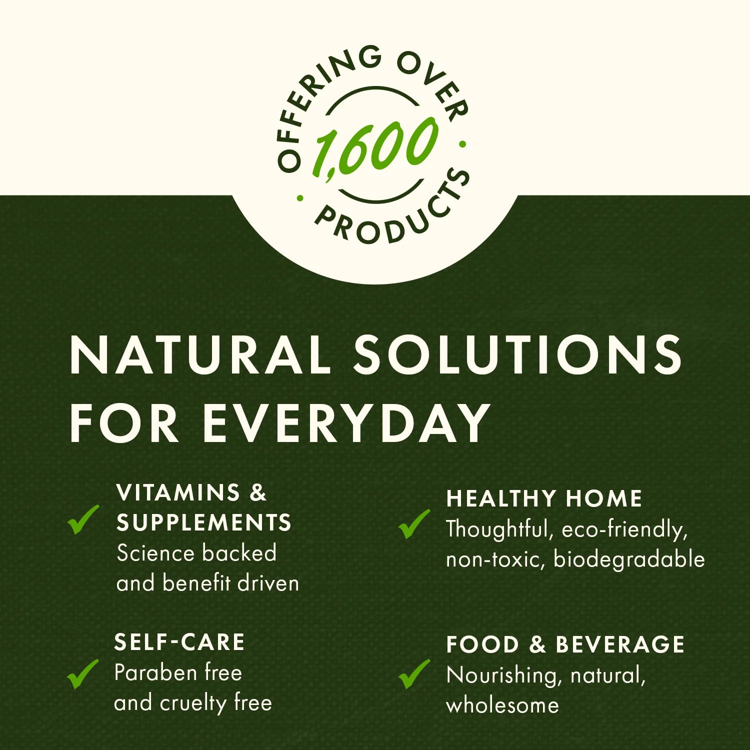Swanson Horny Goat Weed Complex 60 Capsules brand infographic natural solutions for everyday vitamins and supplements