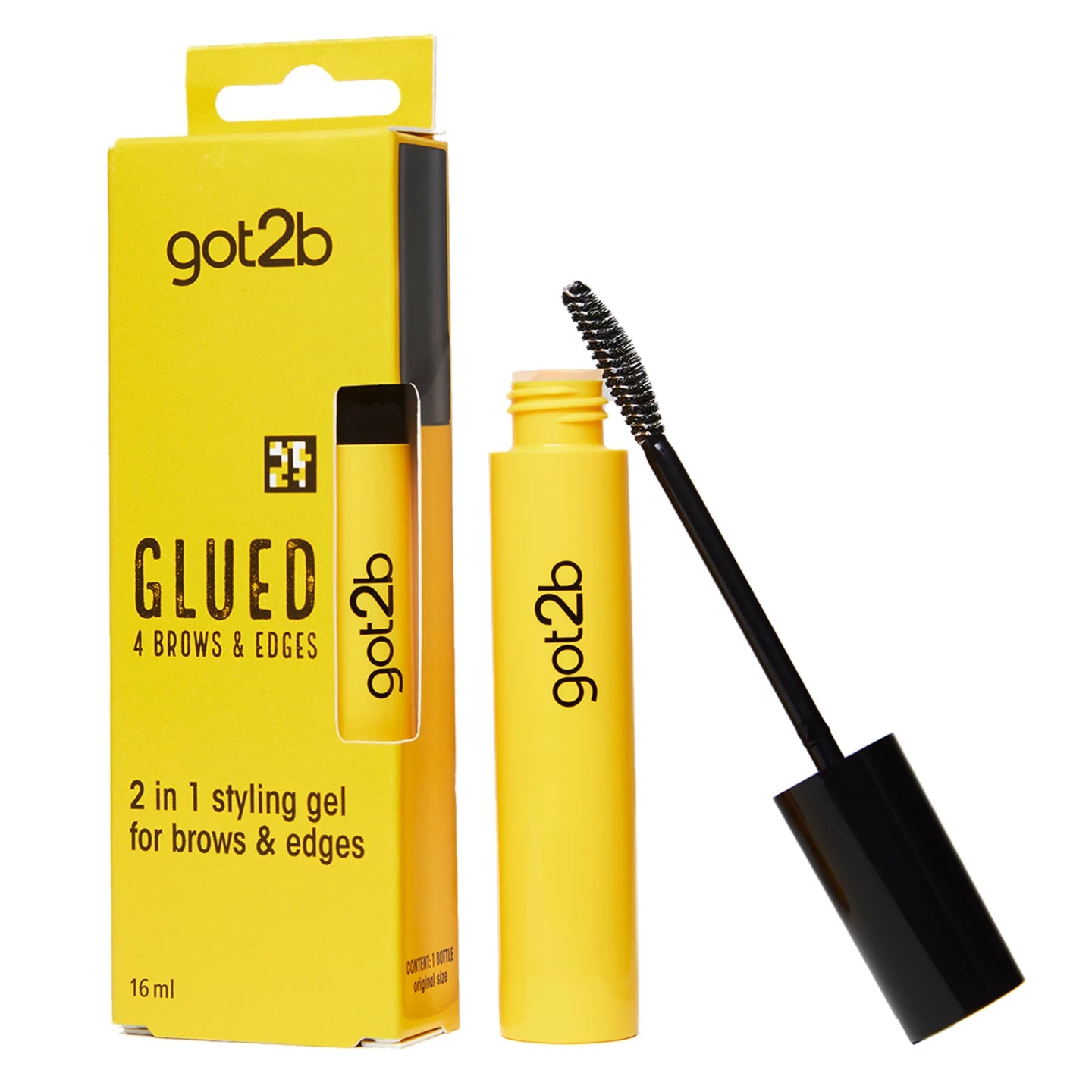 got2b Glued 4 Brows and Edges 2 in 1 Styling Gel 16ml front product packaging
