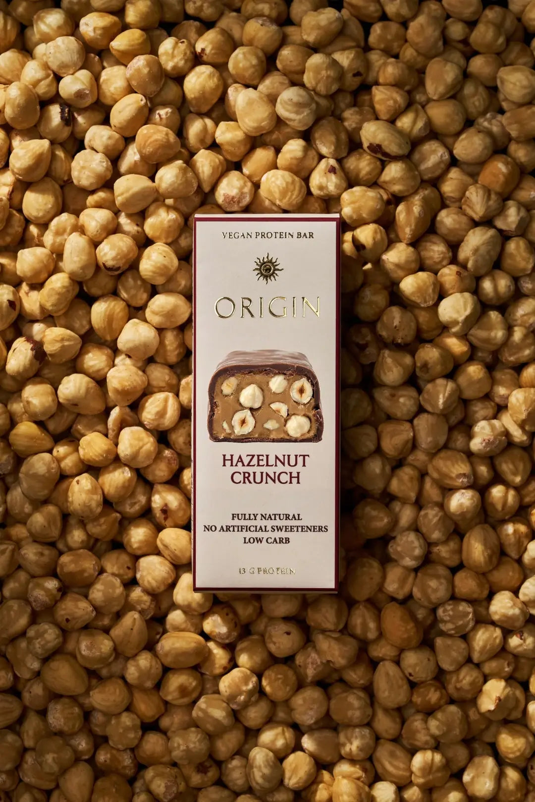 Origin Hazelnut Crunch organic vegan protein snack bar 45g