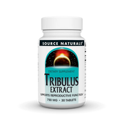 Front image: Source Naturals Tribulus Extract 750mg tablets bottle 30 count