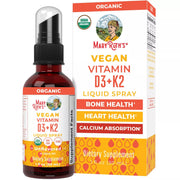 MaryRuth's Vitamin D3 K2 spray unflavoured liquid 30ml bottle & box