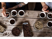 Zoégas Skånerost dark roast ground filter coffee 450g prepared filter coffee cup lifestyle