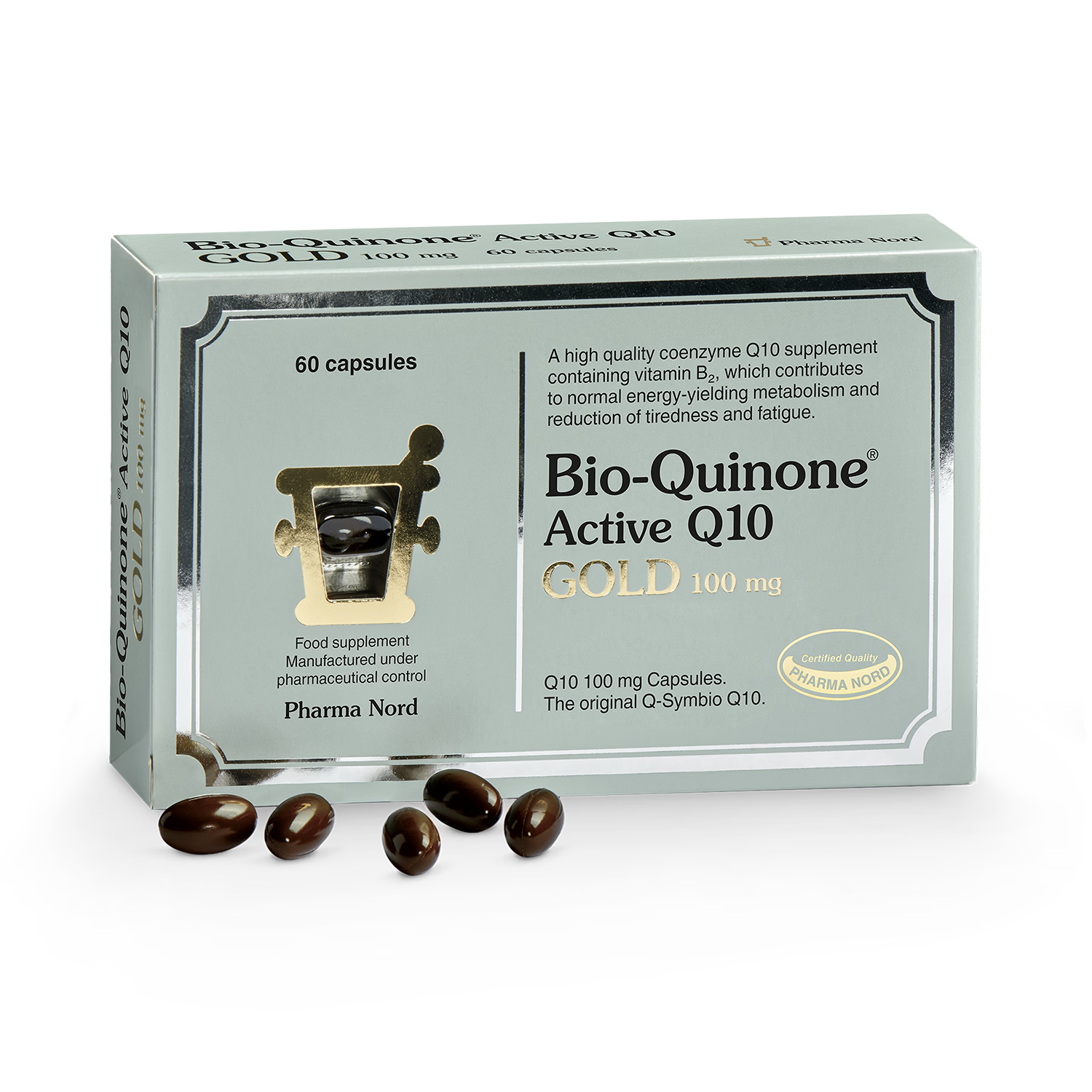 Pharma Nord Bio-Quinone Active Q10 Gold 100mg 60 soft capsules box