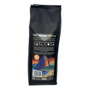 Moose Beans Brazil Blend whole coffee beans bag barcode packaging 1kg