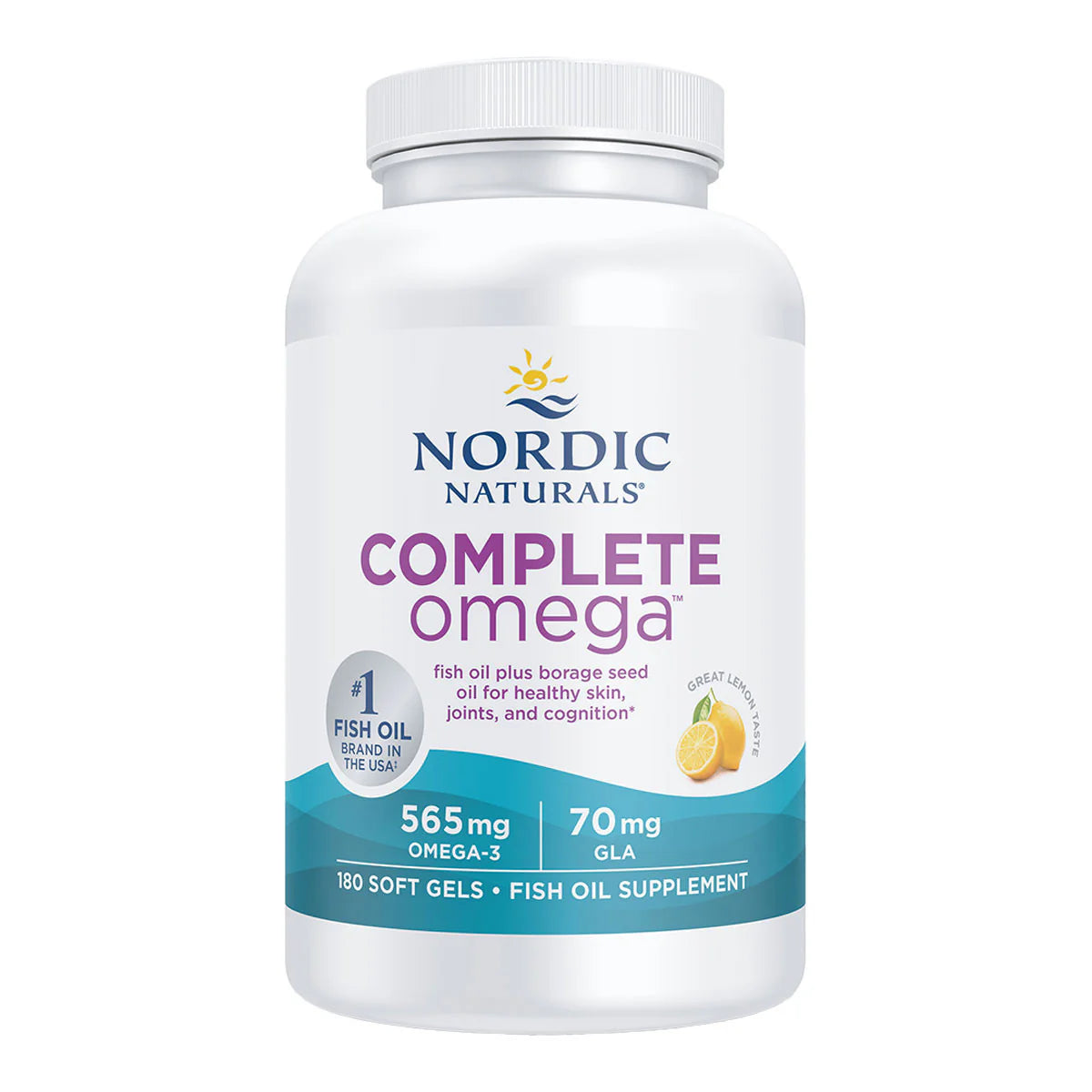 Nordic Naturals Complete Omega 565mg Lemon 120 Soft Gels Pack of 2