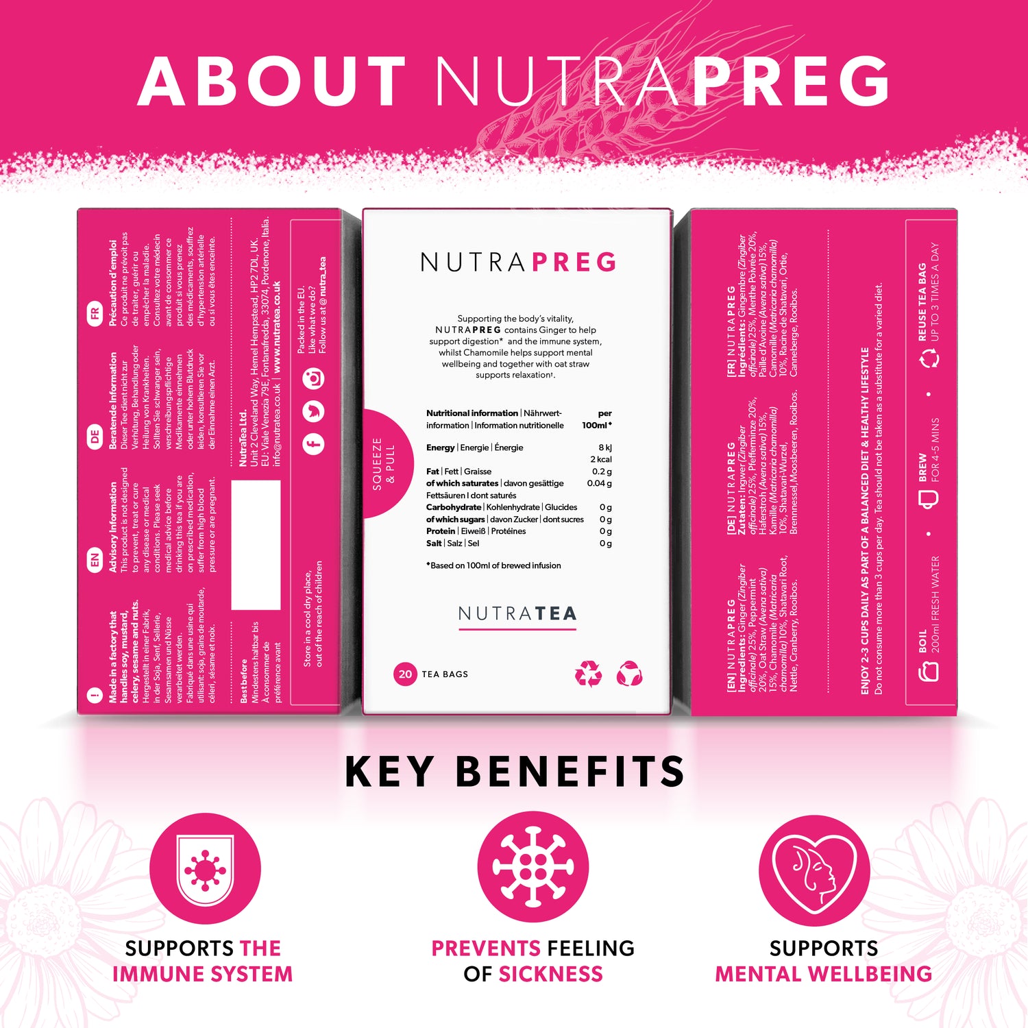 Nutra Preg - Pregnancy Tea for Nausea & Morning Sickness