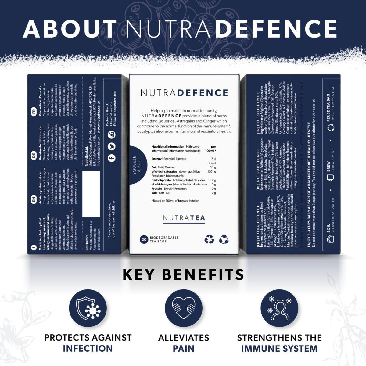 NutraDefence - Immunity Tea for Cold & Flu