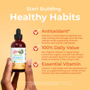 MaryRuth’s Organic Vitamin C Liquid Drops, Orange Vanilla - 120ml