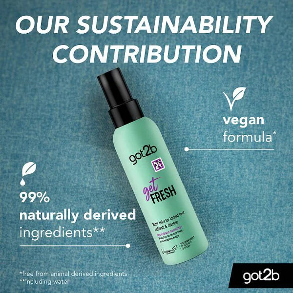 got2b Get Fresh Dry Shampoo Mist spray bottle bergamot and freesia fragrance 150ml ingredients and product information