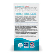 Label showing supplement facts for Nordic Naturals omega-3 and CoQ10 formula.