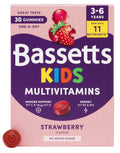 Bassetts Kids Multivitamins Strawberry Flavour Gummies 3-6 Years 30 Count