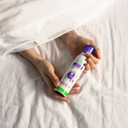 Puressentiel air mist into a bedroom.