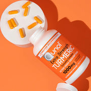 Lifestyle/use image: Qunol Turmeric Curcumin capsules daily supplement routine 1000mg 120 count