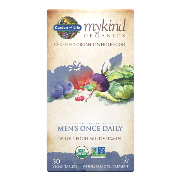 Garden of Life Organics Once Daily Men's Multivitamin  box  30 tablets